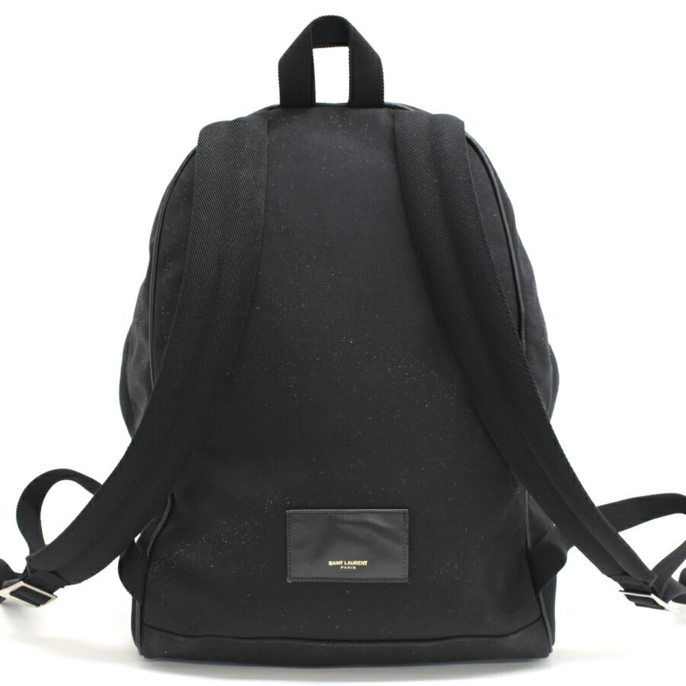 Saint Laurent Paris City Backpack Black Canvas - Picture 3 of 9